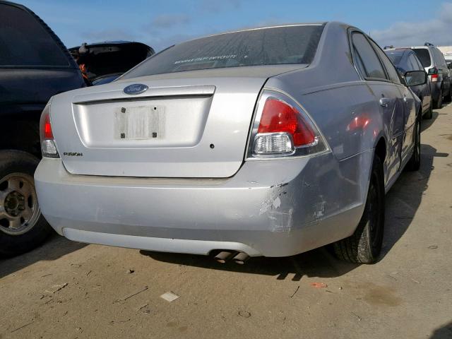 3FAFP06Z66R212346 - 2006 FORD FUSION S SILVER photo 4