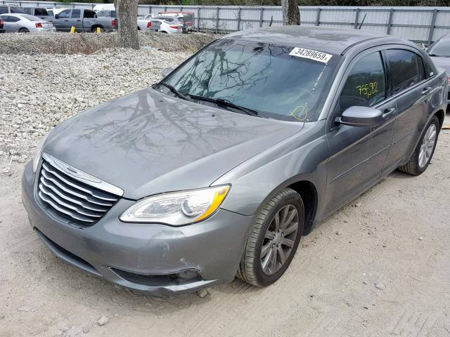 1C3CCBBG4DN659318 - 2013 CHRYSLER 200 TOURIN GRAY photo 2