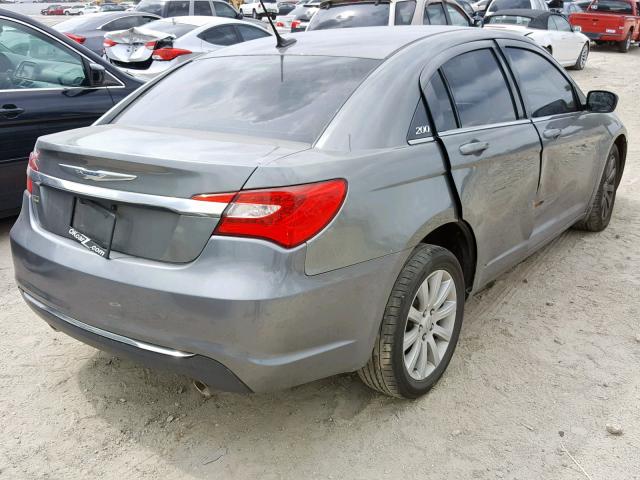 1C3CCBBG4DN659318 - 2013 CHRYSLER 200 TOURIN GRAY photo 4