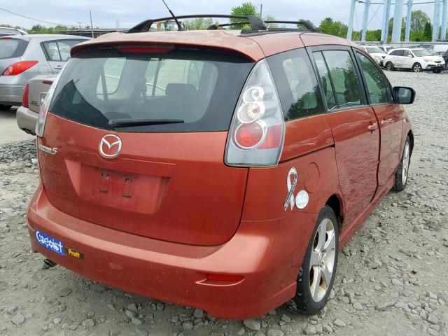 JM1CR293460103023 - 2006 MAZDA 5 RED photo 4