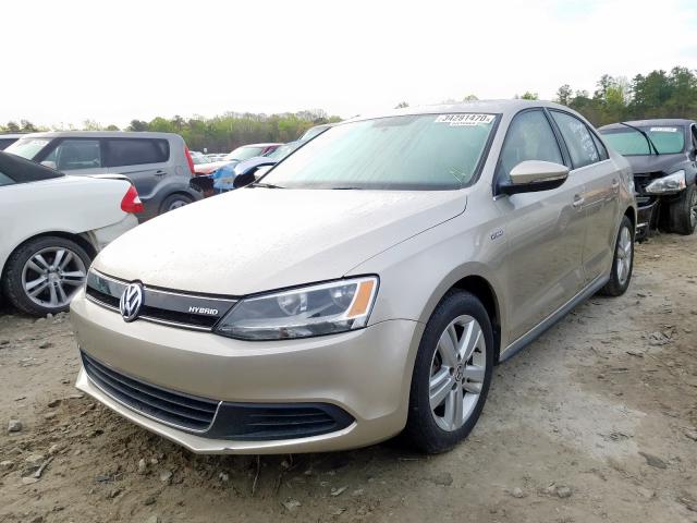 3VW637AJ0DM316872 - 2013 VOLKSWAGEN JETTA HYBRID  photo 2