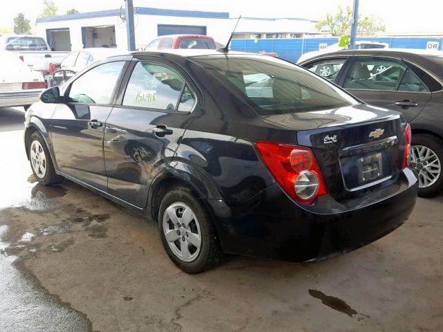 1G1JA5SHXD4121854 - 2013 CHEVROLET SONIC LS BLACK photo 3