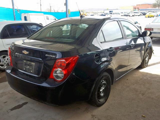 1G1JA5SHXD4121854 - 2013 CHEVROLET SONIC LS BLACK photo 4