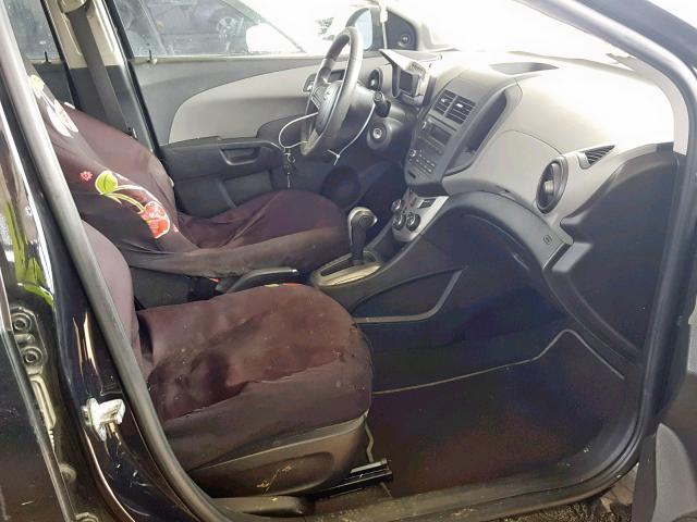 1G1JA5SHXD4121854 - 2013 CHEVROLET SONIC LS BLACK photo 5