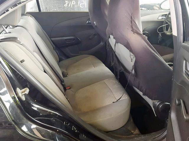 1G1JA5SHXD4121854 - 2013 CHEVROLET SONIC LS BLACK photo 6