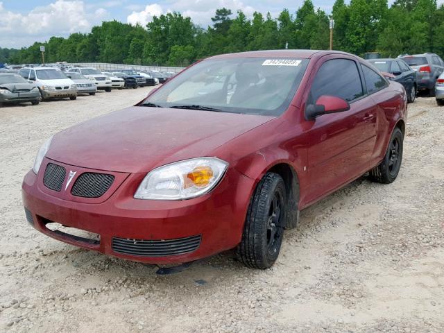 1G2AL15F877268850 - 2007 PONTIAC G5 RED photo 2