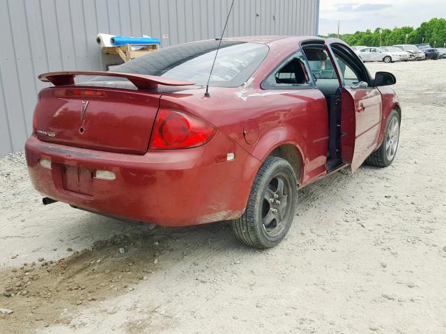 1G2AL15F877268850 - 2007 PONTIAC G5 RED photo 4