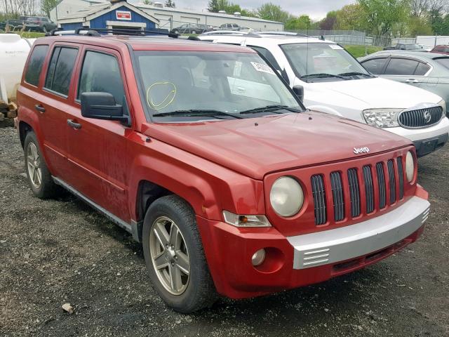 1J8FF48W27D315158 - 2007 JEEP PATRIOT LI RED photo 1