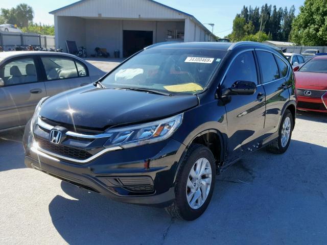 2HKRM3H77GH567558 - 2016 HONDA CR-V EXL BLACK photo 2