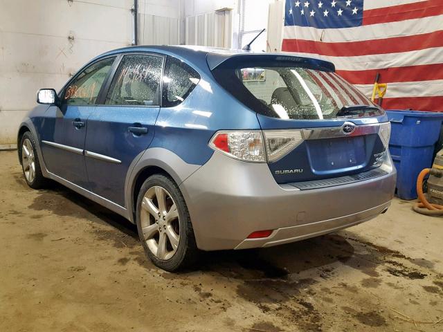 JF1GH63638H823342 - 2008 SUBARU IMPREZA OU BLUE photo 3