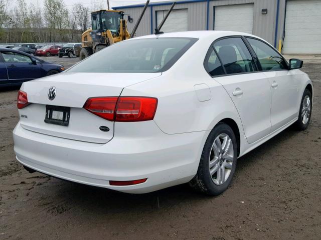 3VW1K7AJXFM235829 - 2015 VOLKSWAGEN JETTA BASE WHITE photo 4