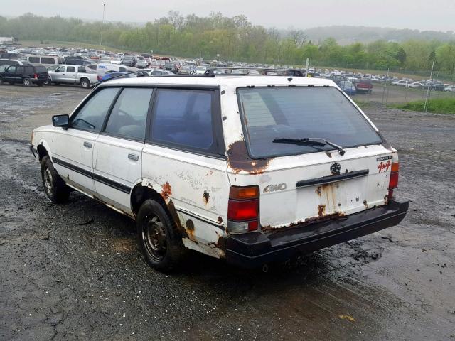 JF2AN53B5FE403453 - 1985 SUBARU GL 4WD WHITE photo 3