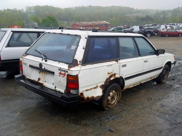 JF2AN53B5FE403453 - 1985 SUBARU GL 4WD WHITE photo 4