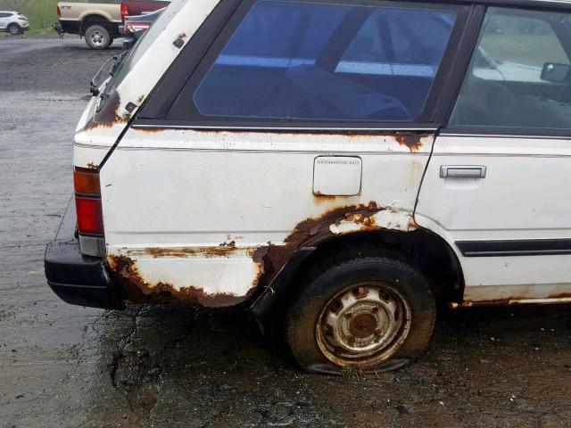 JF2AN53B5FE403453 - 1985 SUBARU GL 4WD WHITE photo 9