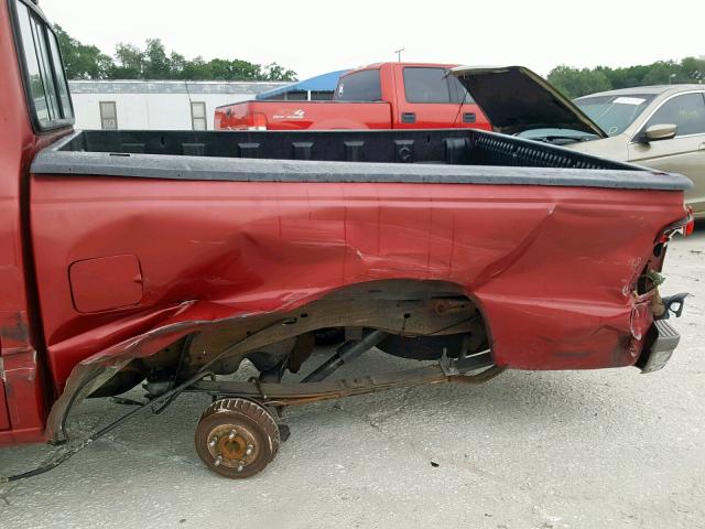 1FTCR10A7TUD60199 - 1996 FORD RANGER MAROON photo 9