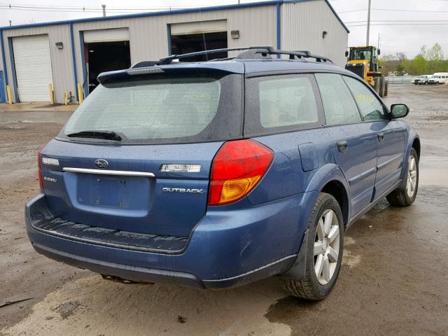 4S4BP61C276327454 - 2007 SUBARU LEGACY OUT BLUE photo 4