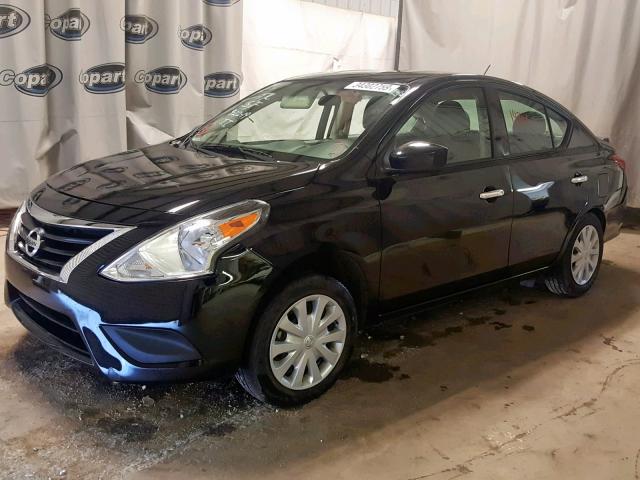 3N1CN7AP0GL845479 - 2016 NISSAN VERSA S BLACK photo 2