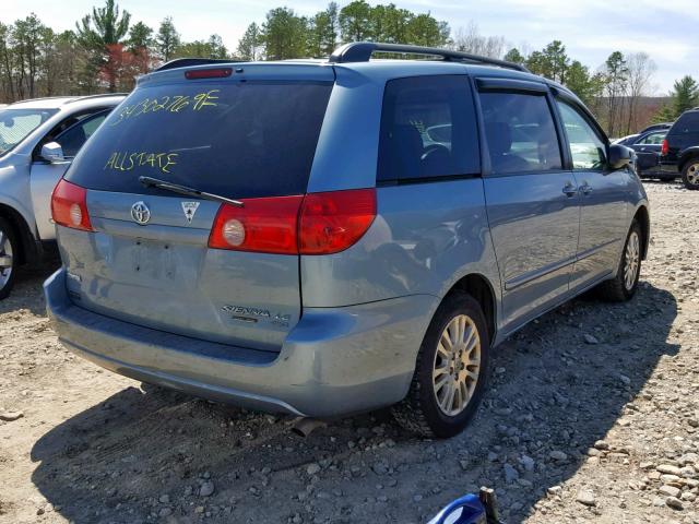 5TDBK23C77S005790 - 2007 TOYOTA SIENNA LE BLUE photo 4