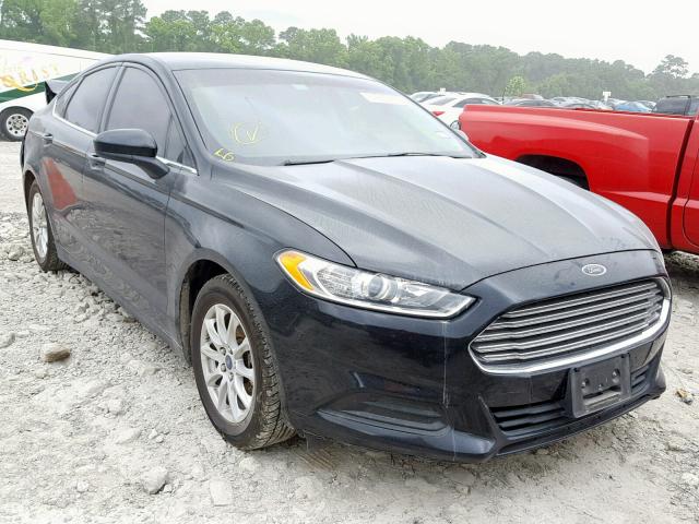 3FA6P0G79GR382425 - 2016 FORD FUSION S BLACK photo 1