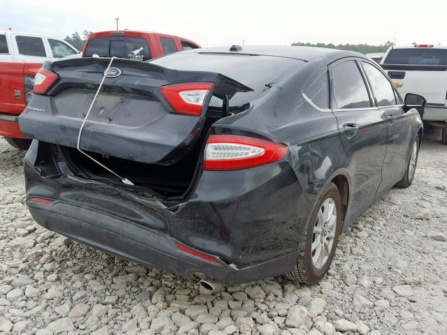 3FA6P0G79GR382425 - 2016 FORD FUSION S BLACK photo 4