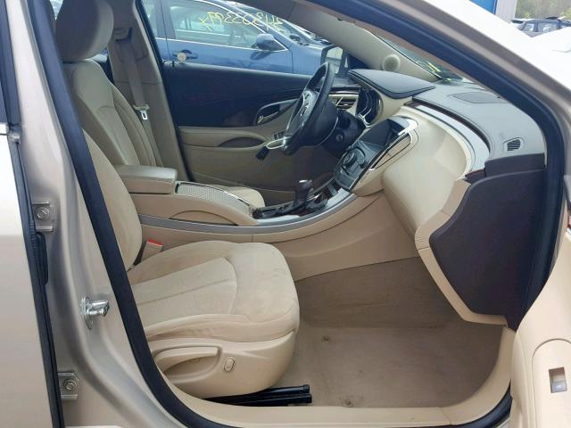 1G4GB5EG7AF190109 - 2010 BUICK LACROSSE C TAN photo 5