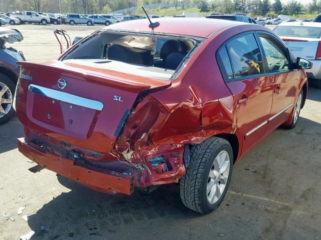 3N1AB6AP4BL645627 - 2011 NISSAN SENTRA 2.0 RED photo 4