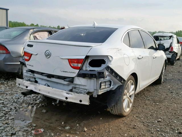 1G4PP5SK3D4139751 - 2013 BUICK VERANO WHITE photo 4