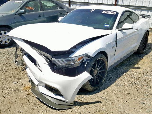 1FA6P8CF6G5277212 - 2016 FORD MUSTANG GT WHITE photo 2