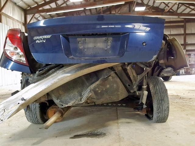 1G8AJ55F17Z153062 - 2007 SATURN ION LEVEL BLUE photo 9
