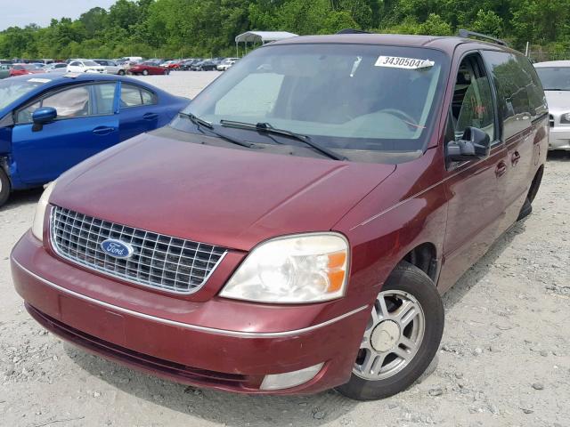 2FMZA52237BA24846 - 2007 FORD FREESTAR S MAROON photo 2