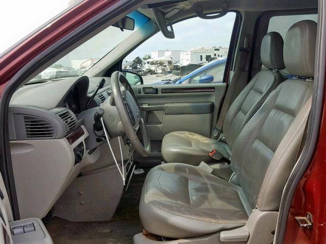 2FMZA52237BA24846 - 2007 FORD FREESTAR S MAROON photo 5