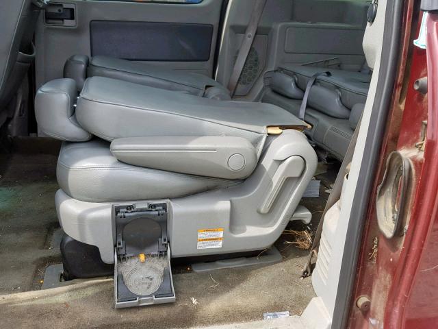 2FMZA52237BA24846 - 2007 FORD FREESTAR S MAROON photo 6