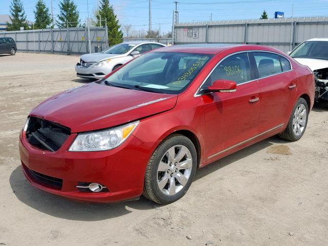 1G4GC5E39DF218796 - 2013 BUICK LACROSSE RED photo 2