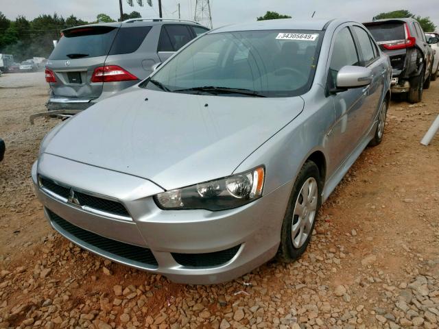 JA32U2FU4FU000313 - 2015 MITSUBISHI LANCER ES SILVER photo 2