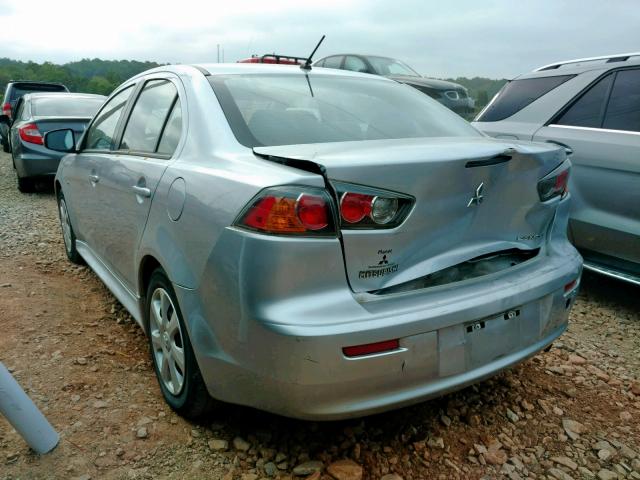 JA32U2FU4FU000313 - 2015 MITSUBISHI LANCER ES SILVER photo 3