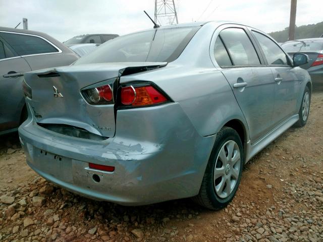 JA32U2FU4FU000313 - 2015 MITSUBISHI LANCER ES SILVER photo 4