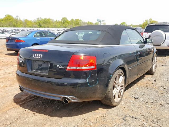 WAUDF48H19K008169 - 2009 AUDI A4 2.0T CA BLACK photo 4