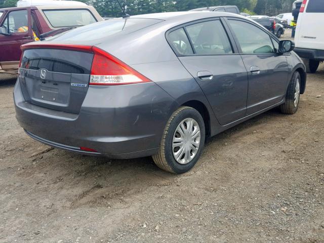 JHMZE2H55AS014503 - 2010 HONDA INSIGHT LX GRAY photo 4