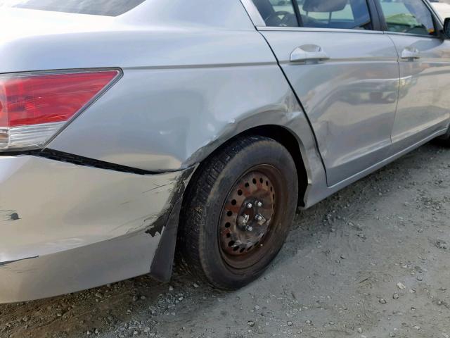 1HGCP26378A035079 - 2008 HONDA ACCORD LX SILVER photo 9