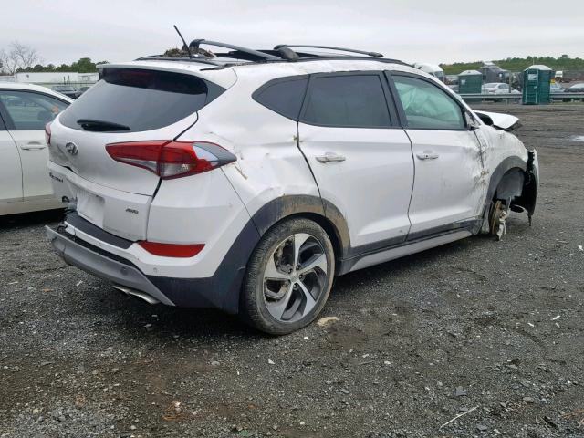 KM8J3CA26HU568685 - 2017 HYUNDAI TUCSON LIM WHITE photo 4