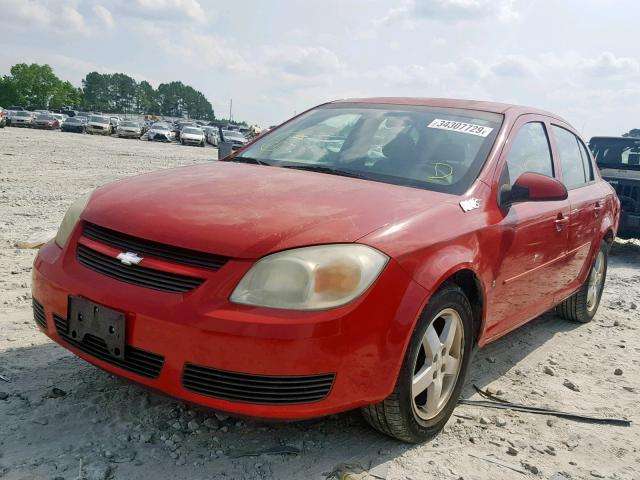 1G1AL55F967815490 - 2006 CHEVROLET COBALT LT RED photo 2