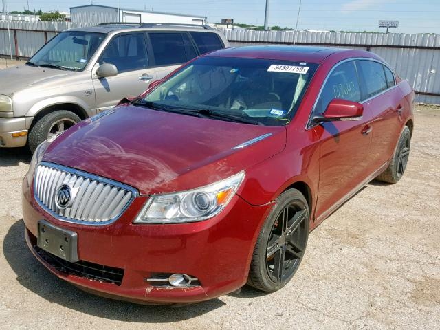 1G4GE5GD2BF297208 - 2011 BUICK LACROSSE C RED photo 2