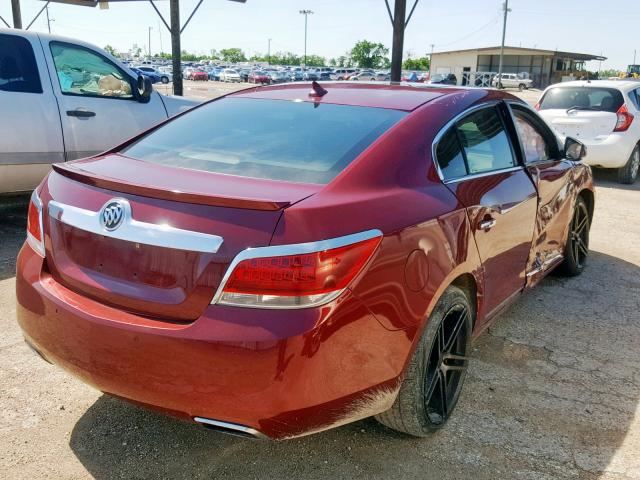 1G4GE5GD2BF297208 - 2011 BUICK LACROSSE C RED photo 4