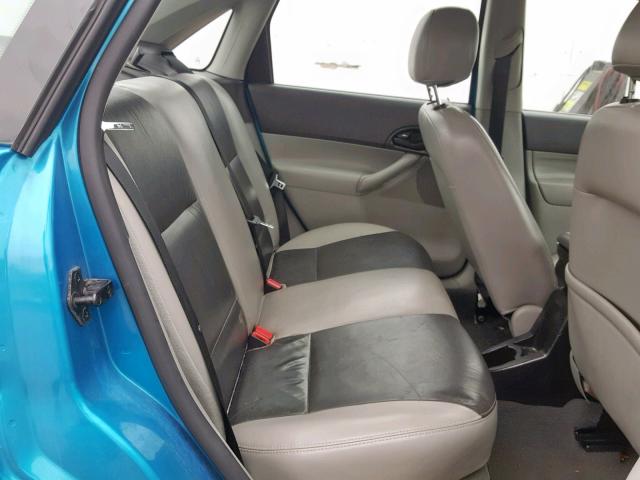 1FAHP34N07W219401 - 2007 FORD FOCUS ZX4 BLUE photo 6