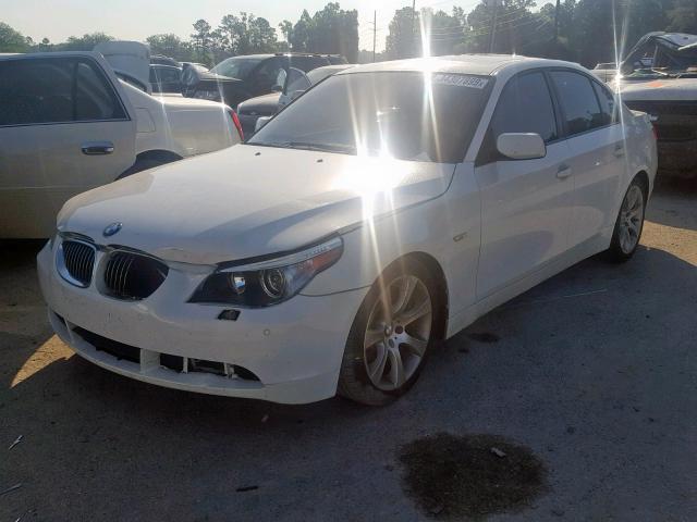 WBANB53587CN93794 - 2007 BMW 550 I WHITE photo 2