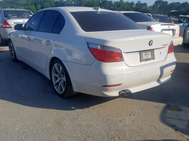 WBANB53587CN93794 - 2007 BMW 550 I WHITE photo 3