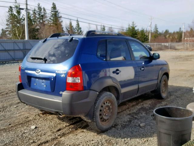 KM8JM72D57U657361 - 2007 HYUNDAI TUCSON GL BLUE photo 4