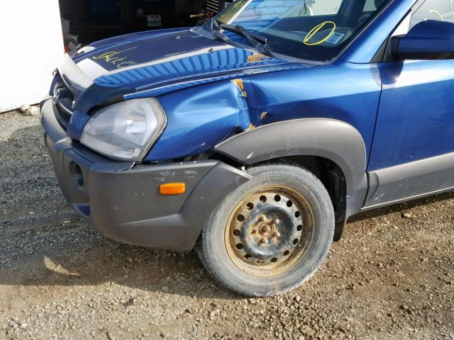 KM8JM72D57U657361 - 2007 HYUNDAI TUCSON GL BLUE photo 9