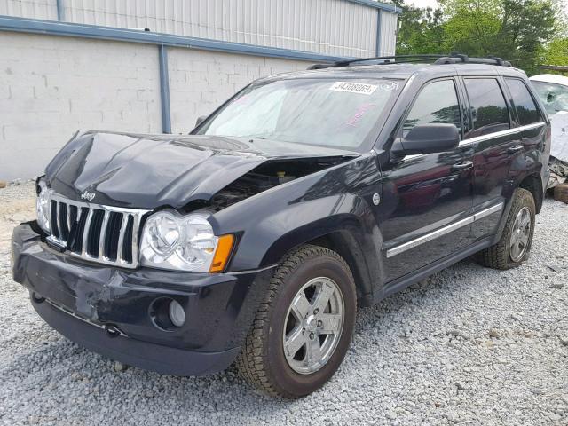 1J4HR58206C183039 - 2006 JEEP GRAND CHER BLACK photo 2