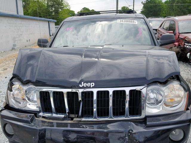 1J4HR58206C183039 - 2006 JEEP GRAND CHER BLACK photo 7